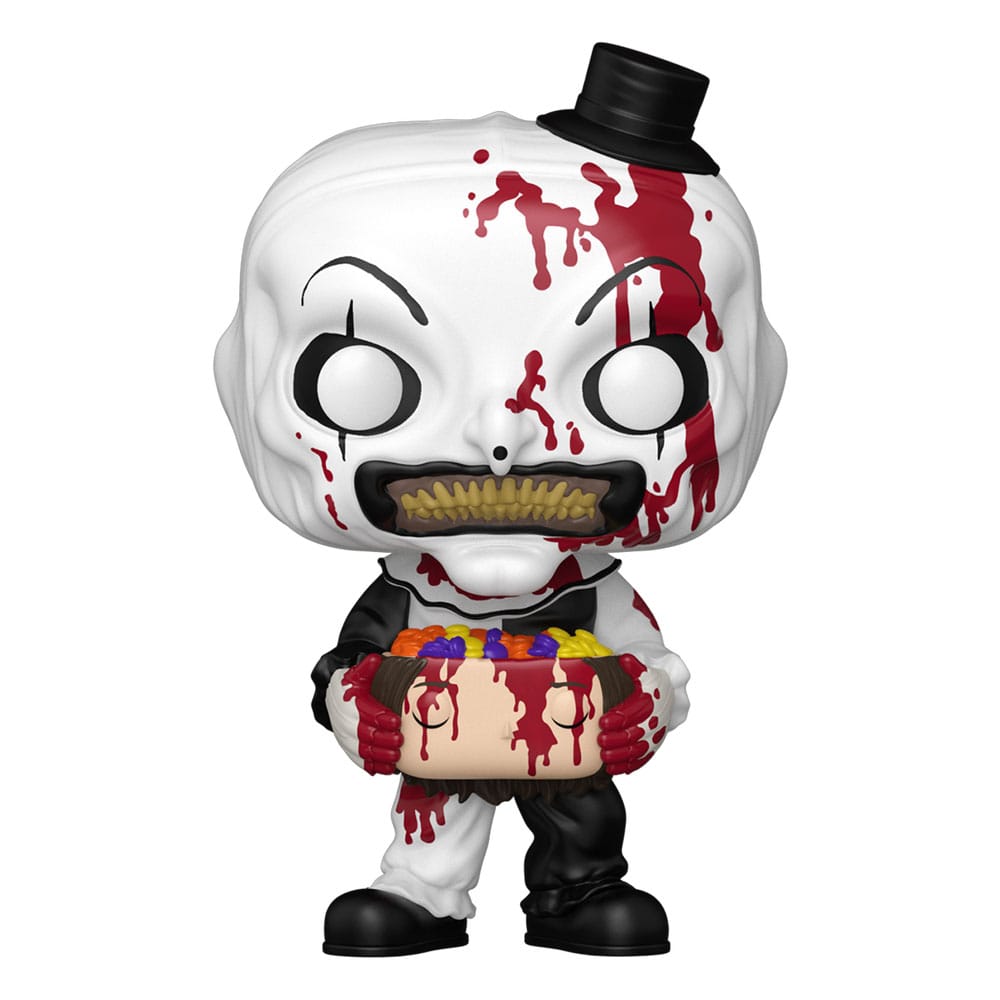 Terrifier 2 Pop! Movies Vinile Figura Art The Clown Con Candy Filled Head 9 Cm Funko
