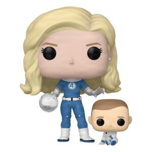 The Fantastic Four: First Steps Pop! & Buddy Marvel Vinile Figura Invisible Woman & Franklin 9 Cm Funko