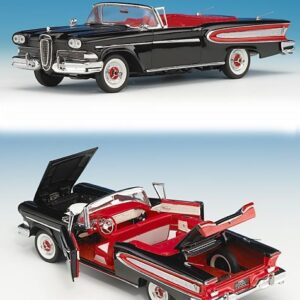 The Franklin Mint B11E038 FORD EDSEL COVERTIBLE 1958 BLACK 1:24 Modellino
