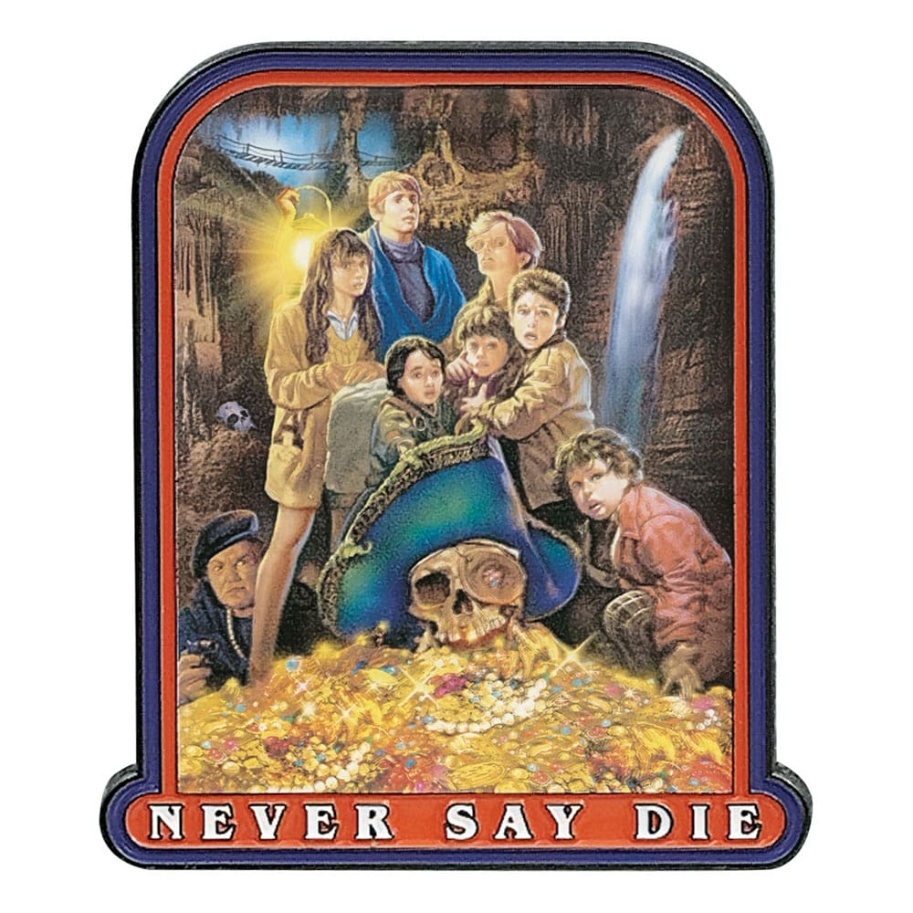 The Goonies Spilla Badge 40th Anniversary Never Say Die Fanattik