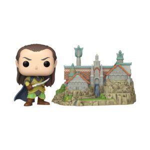 The Il Signore Degli Anelli Pop! Town Vinile Figura Elrond & Rivendell 9 Cm Funko