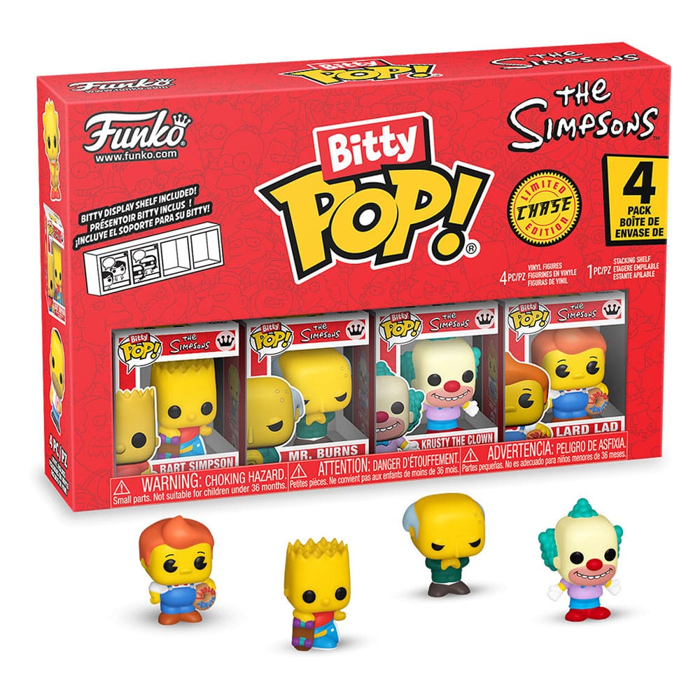 The Simpsons Bitty Pop! Vinile Figura 4-pack Series 1 2 Cm Funko