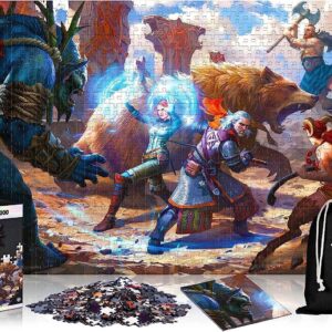 The Witcher-Geralt & Triss 1000 Pezzi Puzzle Puzzle 68 x 48 cm Glp