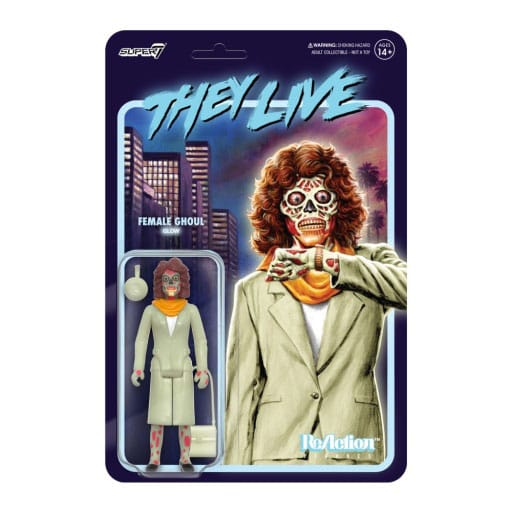 They Live Reaction Action Figura Wave 02 Female Ghoul (glow) 10 Cm Super7