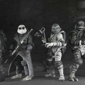 Um X Tartarughe Ninja Turtles Black & White 4pack Af Action Figura Neca