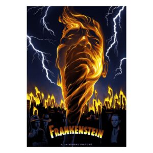 Universal Monsters Art Print Frankenstein Edizione Limitata 42 X 30 Cm Fanattik