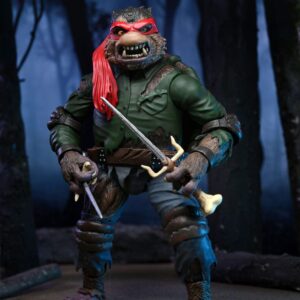 Universal Monsters X Tartarughe Ninja Action Figura Ultimate Raphael As The Wolfman 18 Cm Neca