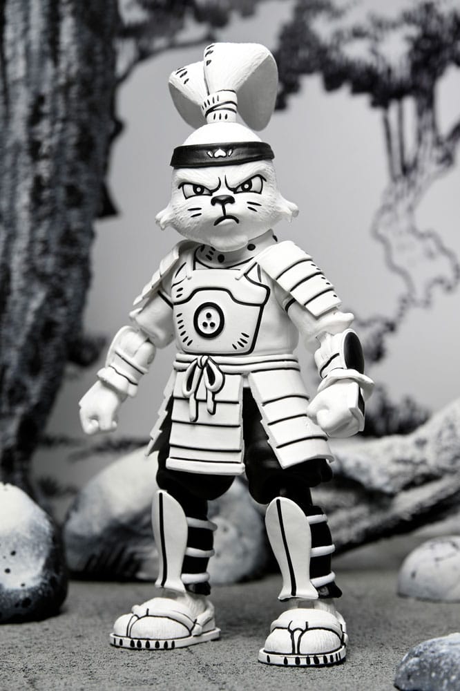Usagi Yojimbo Action Figura Samurai Usagi Yojimbo Black & White Figura 18 Cm Neca