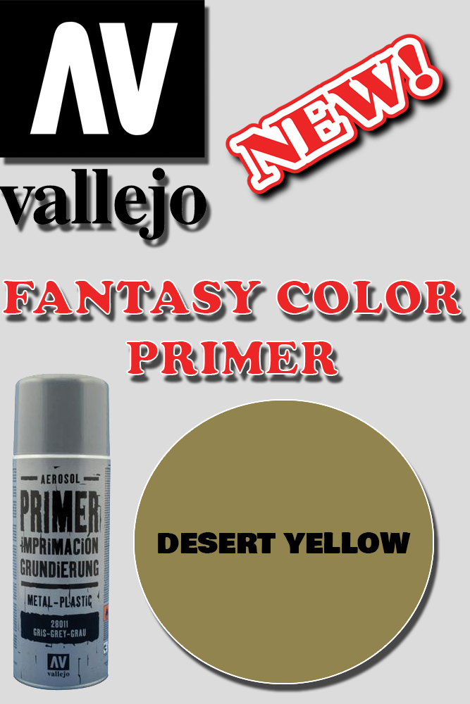 VALLEJO FANTASY COLOR PRIMER DESERT YELLOW 28015 COLORI VALLEJO