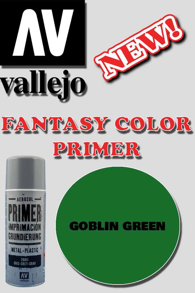 VALLEJO FANTASY COLOR PRIMER GOBLIN GREEN 28027 COLORI VALLEJO