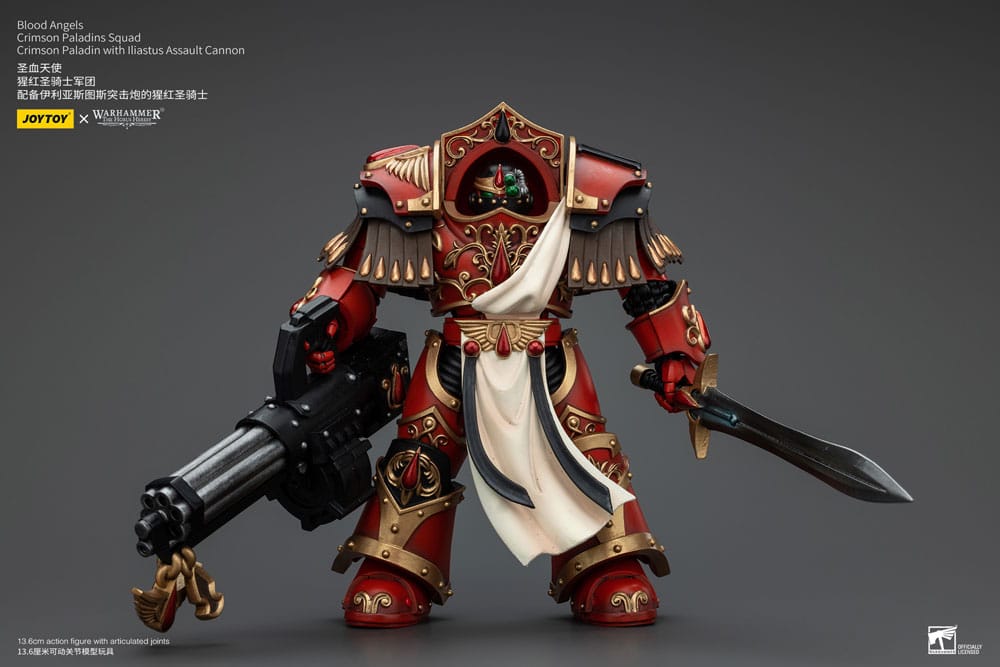Warhammer The Horus Heresy Action Figura 1/18 Blood Angels Crimson Paladins Squad Crimson Paladin Con Iliastus Assault Cannon