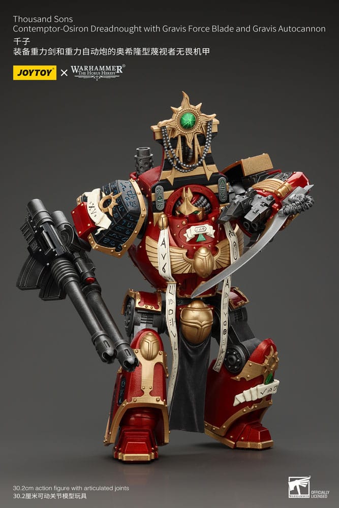 Warhammer The Horus Heresy Action Figura 1/18 Thousand Sons Contemptor-osiron Dreadnought Con Gravis Force Blade E Gravis