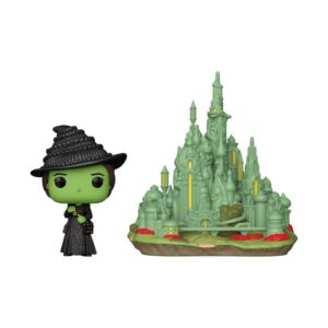 Wicked Pop! Town Vinile Figura Elphaba Con The Emerald City 9 Cm Funko