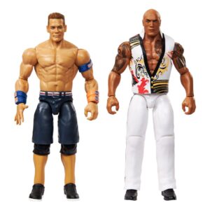 WWE Main Event Showdown Action Figures The Rock Final Boss Vs John Cena 2-Pack 15 Cm Mattel