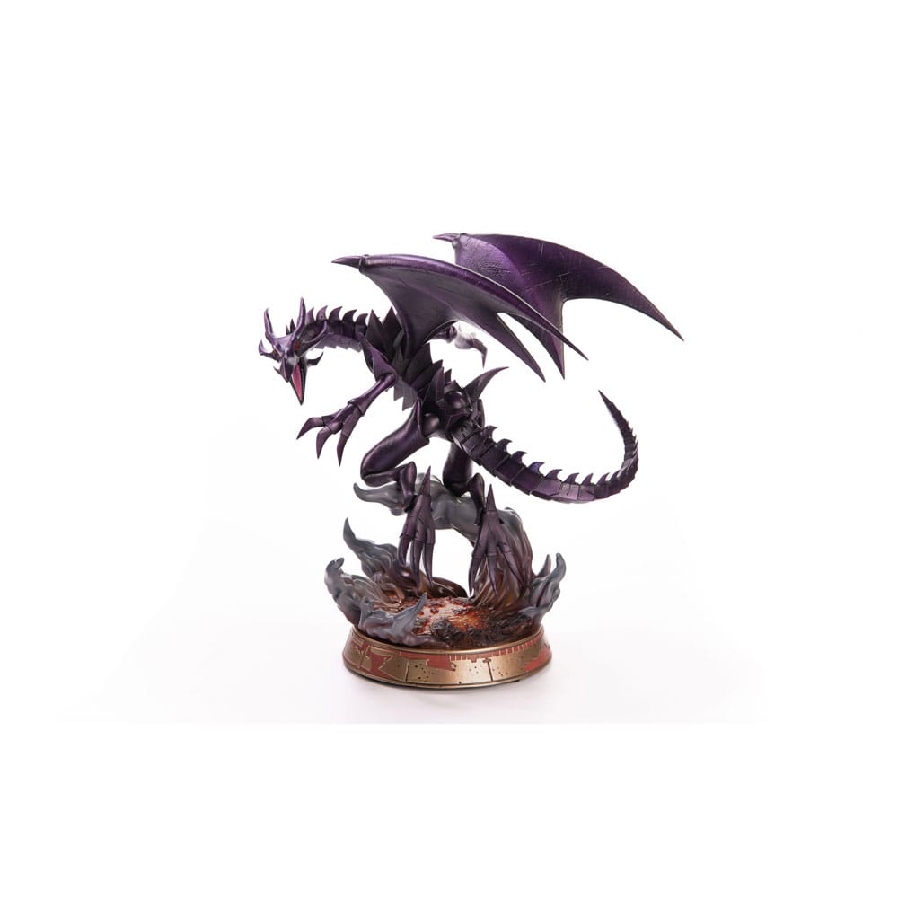 Yu-gi-oh! Statua Pvc Dragon Nero Occhi Rossi Ver. Viola 33 Cm First 4 Figures