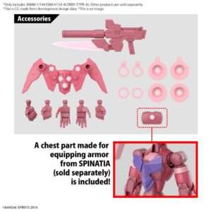 30MM EXM H15A ACERBY TYPE A Model Kit Bandai Model Kit Gunpla