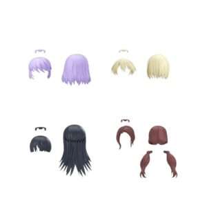 30Ms Model Kit Option Hair Style Parts Vol 12 All 4 Types Bandai