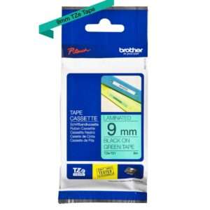 Nastro Originale (9mm x 8mt) Nero/Verde