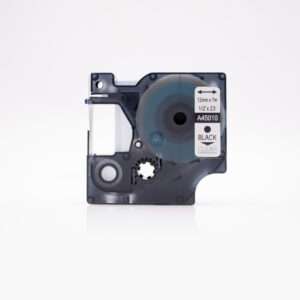 Nastro Compatibile (12mm x 7mt) Nero/Trasparente