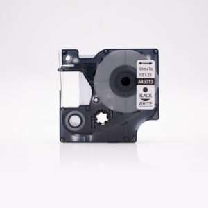 Nastro Compatibile (12mm x 7mt) Nero/Bianco