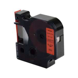 Nastro Compatibile (12mm x 7mt) Nero/Rosso