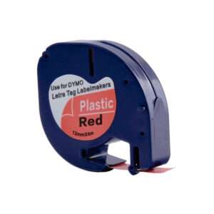 Nastro Compatibile Letratag in plastica Rosso