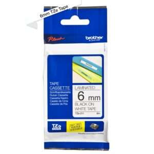 Nastro Originale (06mm x 8mt) Nero/Bianco