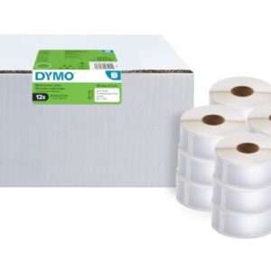 Rotoli da 1000 etichette multiuso Dymo LabelWriter 57x32 mm - value pack 12 rotoli - bianco