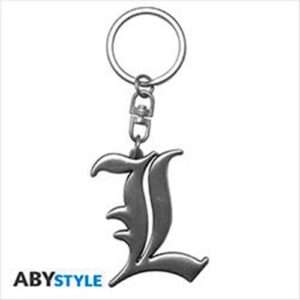 Abykey194 - Death Note - Portachiavi In Metallo 3d - L Simbolo Gadget