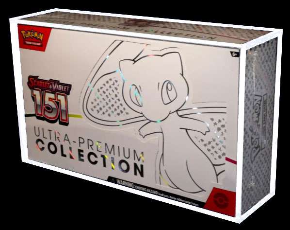 ACRYLIC BOX PROTEZIONE POKEMON COLLEZIONE 151 ULTRA-PREMIUM CUSTODIE/PROTEZIONE - CARTE DA GIOCO/COLLEZIONE