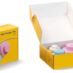 APPENDIABITI LEGO ROSA - AZZURRO - BIANCO LEGO - GADGET