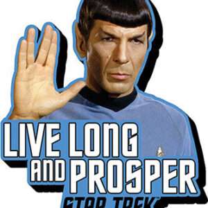 AQUARIUS ENT STAR TREK SPOCK QUOTE MAGNET MAGNETI