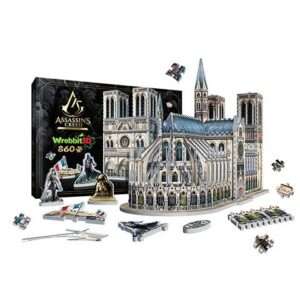 Assassin's Creed Unity Notre-Dame Parigi Puzzle 3D Wrebbit