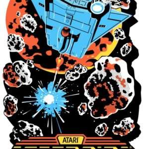 ATARI ASTEROIDS FUNKY CHUNKY MAGNET Magneti Aquarius Ent