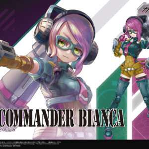ATTACK GIRL GUN LADY COMMANDER BIANCA MODEL KIT BANDAI MODEL KIT