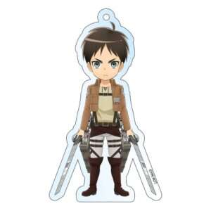 Attack On Titan Acrylic Portachiavi Eren Holographic 8 Cm Sakami Merchandise