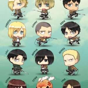 Attack On Titan Poster Pack Chibi Characters 61 X 91 Cm (5) GB eye