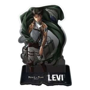 Attack On Titan Stampa In Acrilico Figura Levi Battle-ready 18 Cm Popbuddies