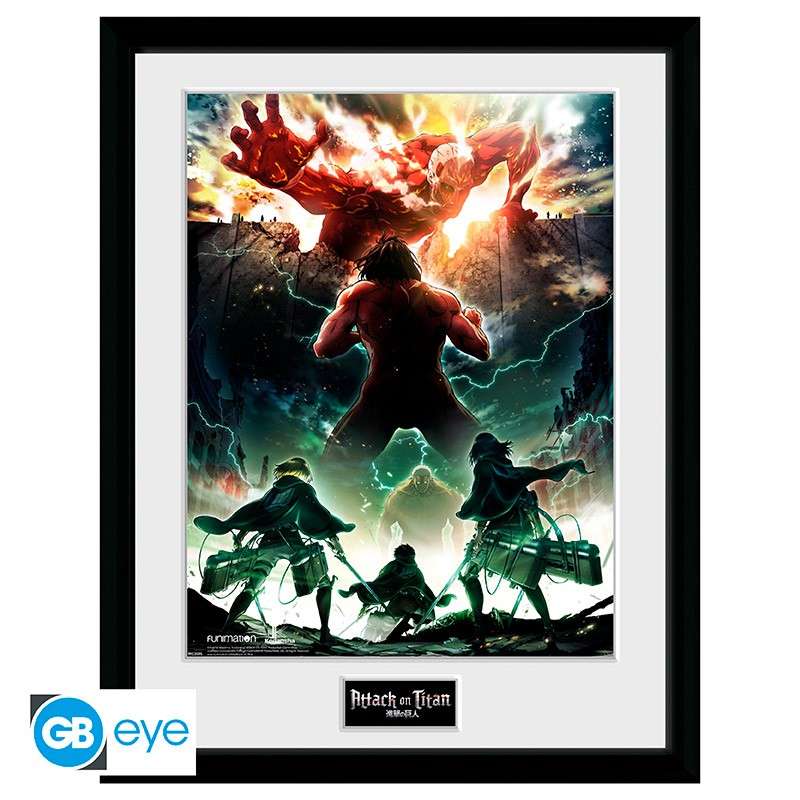 Attack On Titan Stampa Incorniciata "Key Art" (30x40 Cm) GB Eye