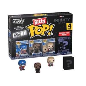 Avengers Bitty Funko Pop Figura Captain America Nick Fury Thor + Sorpresa 2,5 Cm