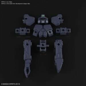 BANDAI MODEL KIT 30MM OP ARM BASE ATT RABIOT DK GRY 1/144 MODEL KIT