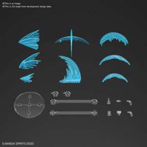 BANDAI MODEL KIT CUSTOMIZE EFFECT SLASH IMAGE VER BLUE MODEL KIT