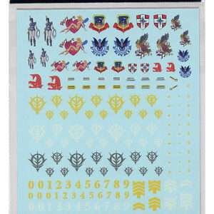 GUNDAM MASTER GRADE MG MODEL KIT DECAL 17  MULTI ZEON ACCESSORI BANDAI
