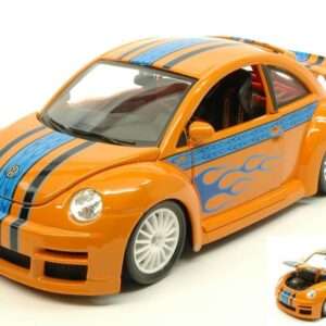 Bburago BU12058OR VW NEW BEETLE CUP ARANCIONE 1:18 Modellino