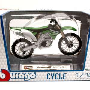BBURAGO BU51045 KAWASAKI KX 450F 2010 1:18 Modellino