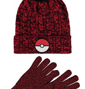 BERRETTO + GUANTI POKEMON LOGO - ABBIGLIAMENTO
