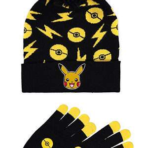 BERRETTO + GUANTI POKEMON PIKACHU CLASSIC - ABBIGLIAMENTO