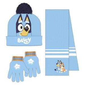 Bluey Winter Set Scalda Collo Cappello Guanti Cerdà