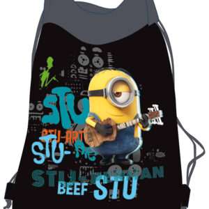 BORSA MINIONS NERO 30X40 GADGET