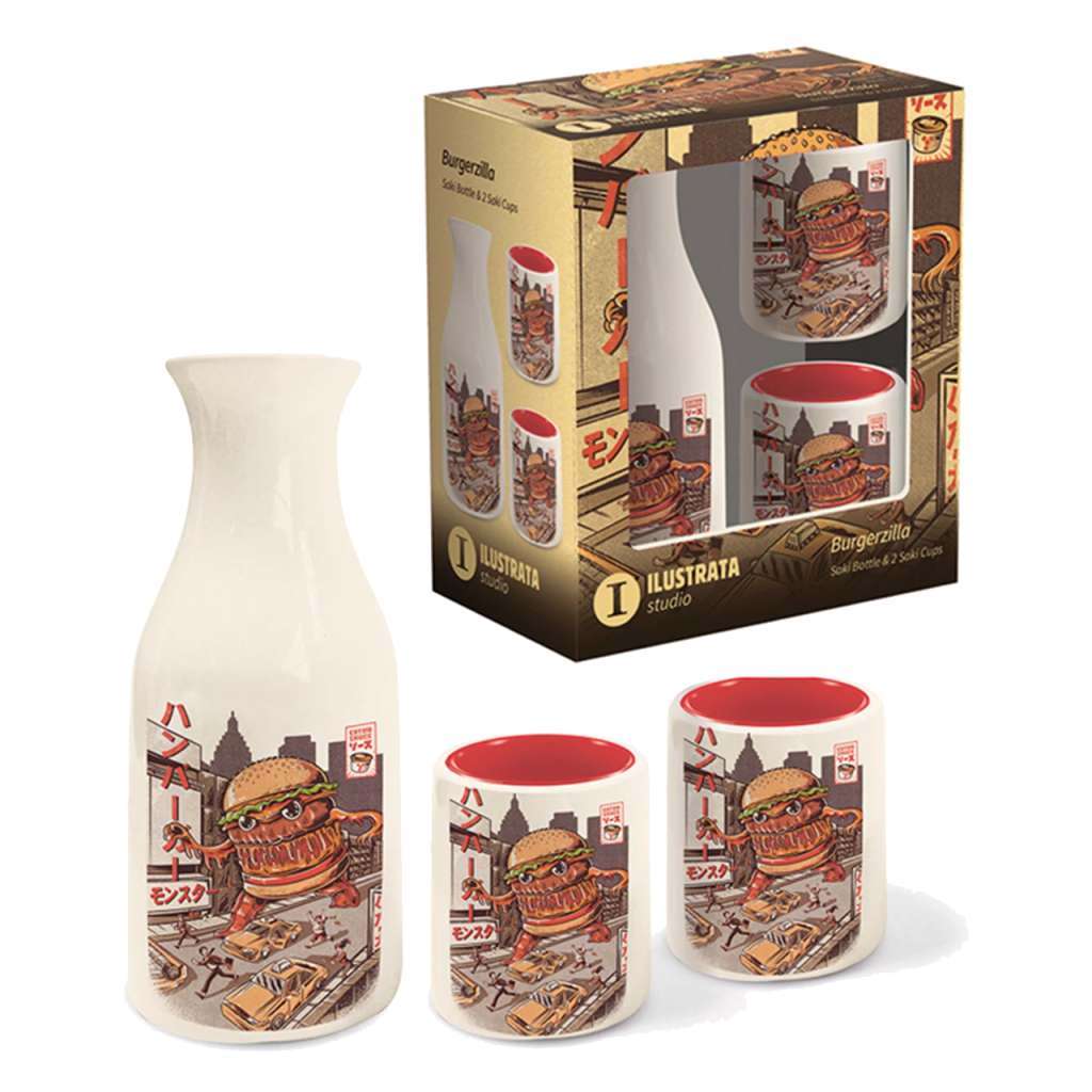 BURGERZILLA-SAKE SET ACCESSORI CUCINA PYRAMID INTERNATIONAL